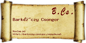 Barkóczy Csongor névjegykártya